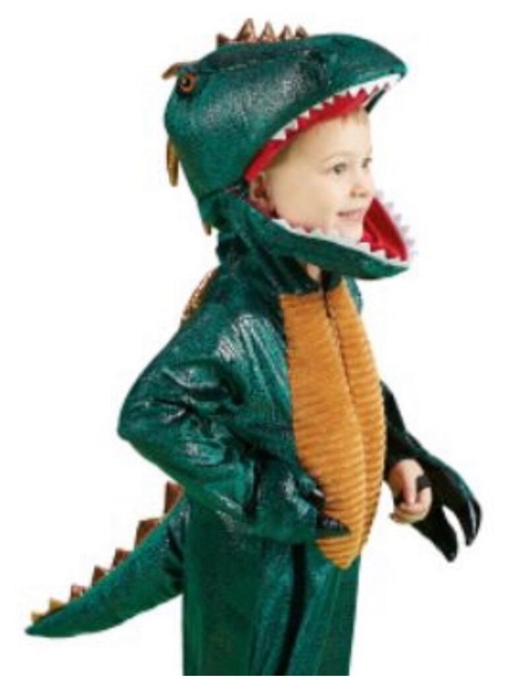 Kids Green Dinosaur Costume - 5T